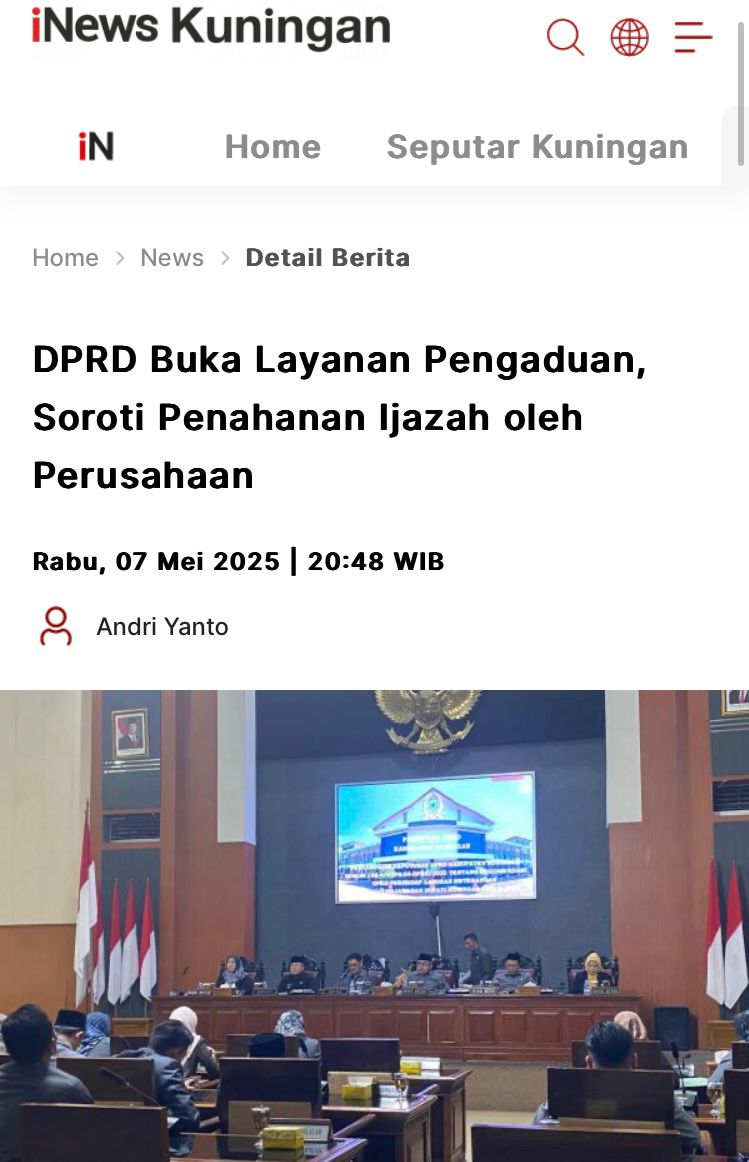 DPRD Buka Layanan Pengaduan, Soroti Penahanan Ijazah oleh Perusahaan