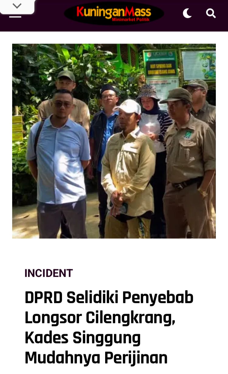 DPRD Selidiki Penyebabab Longsor Cillengkrang, Kades Singgung Mudahnya Perijinan