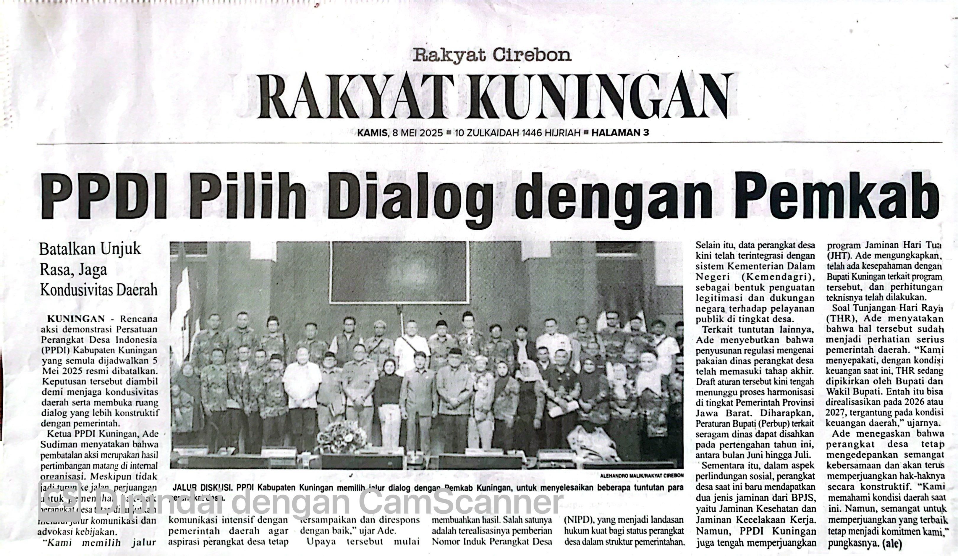 PPDI Pilih Dialog dengan Pemkab