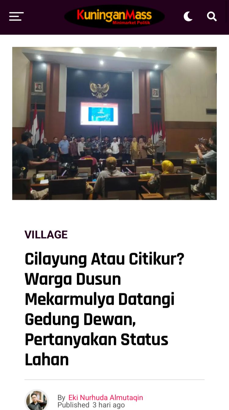 Cilayung Atau Citikur? Warga Dusun Mekarmulya Datangi Gedung Dewan Pertanyakan Status Lahan