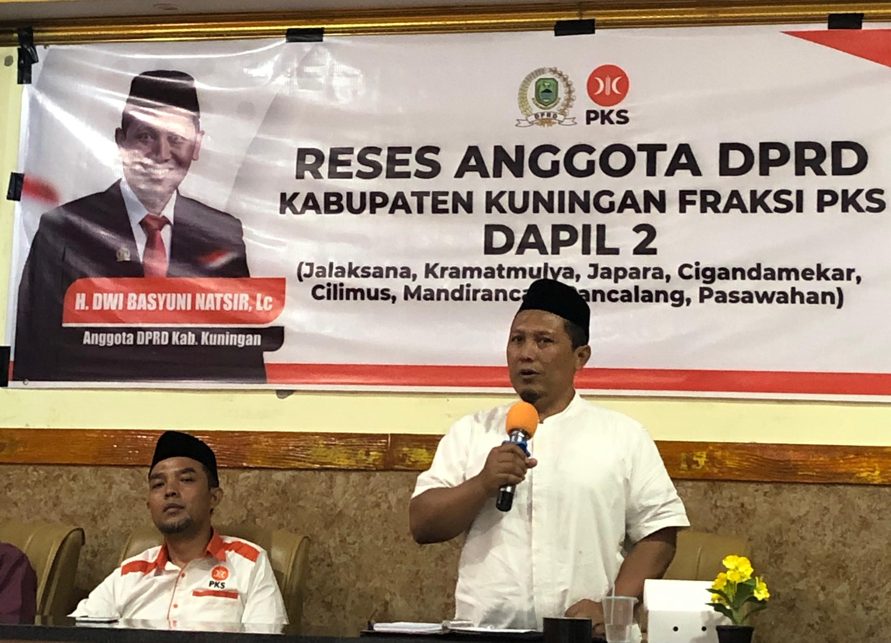 H. Dwi Basyuni Natsir, Lc Pimpinan DPRD Kabupaten Kuningan dari Fraksi PKS melaksanakan reses di daerah pemilihan (Dapil) 2