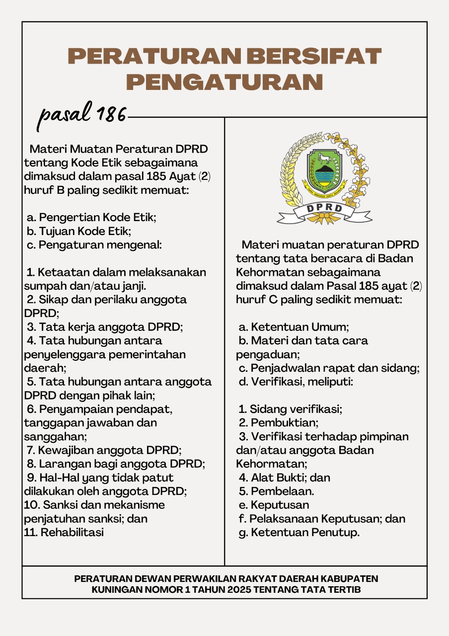 Peraturan Bersifat Pengaturan