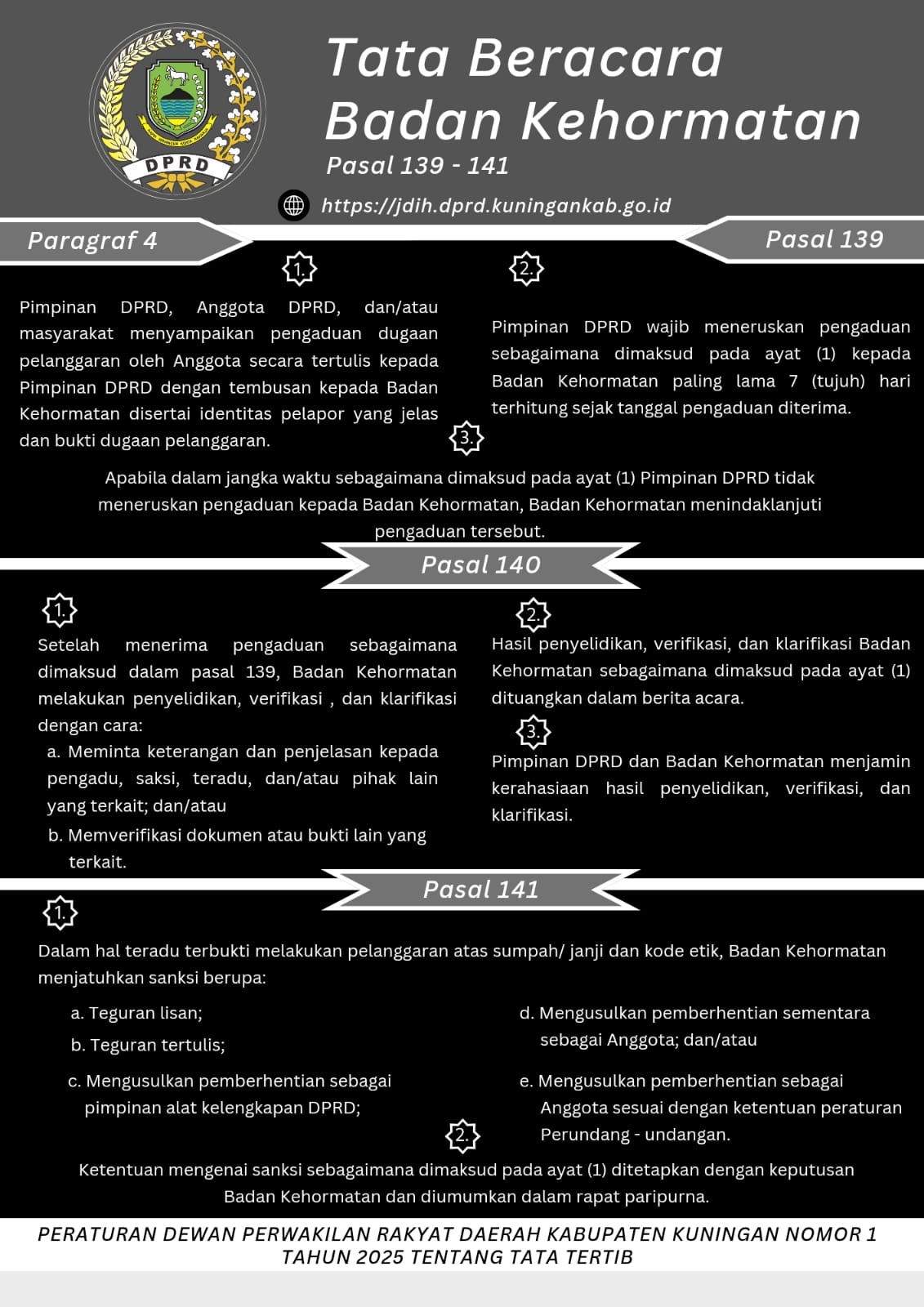 Tata Beracara Badan Kehormatan